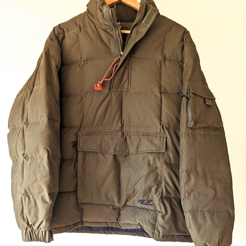 American Eagle 77 Performance Down Filled Olive G… - image 1